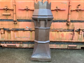 Salt glazed crown chimney pot