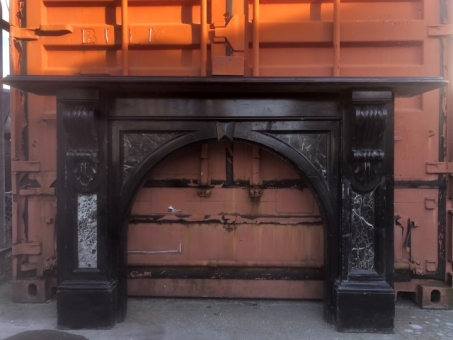 Marbleised Victorian slate fire surround