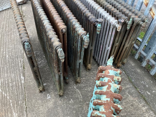 Two column cast iron radiators