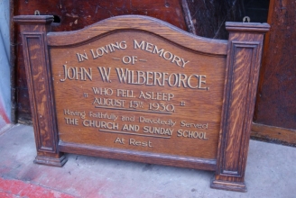 Commemorative oak plaque
