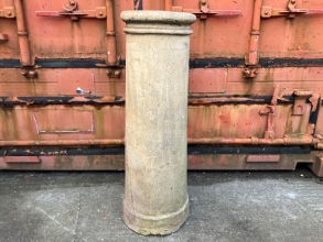 Tall buff chimney pot