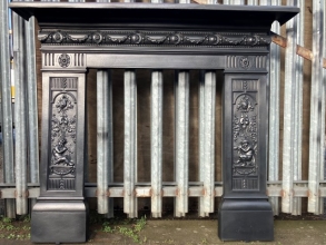Victorian cast iron fire surround