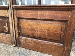 Edwardian glazed oak doors