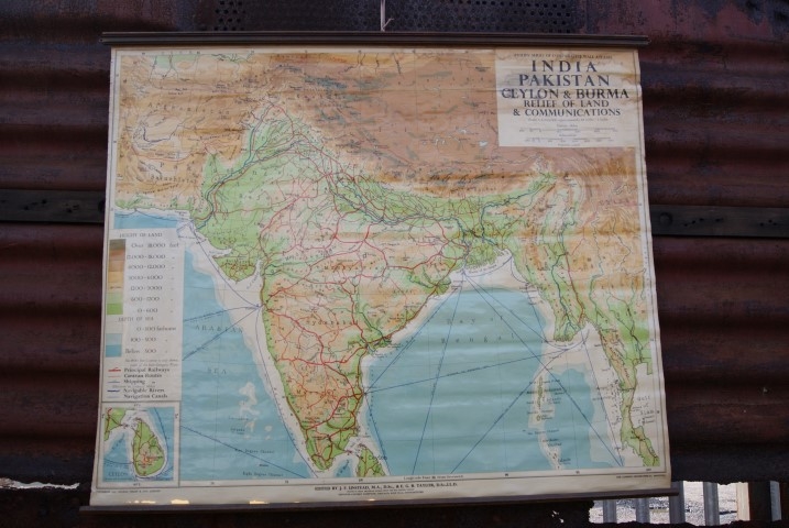 Map of Pakistan, Ceylon, & Burma