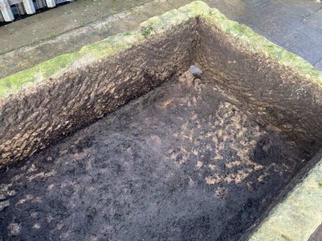 Reclaimed stone trough