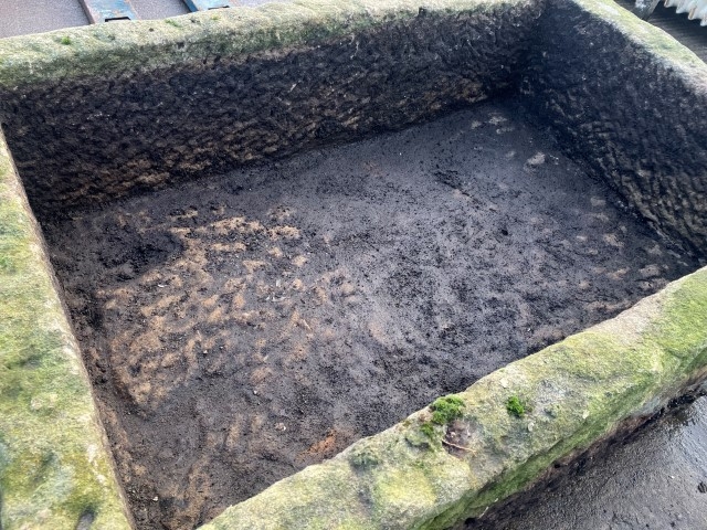 Reclaimed stone trough