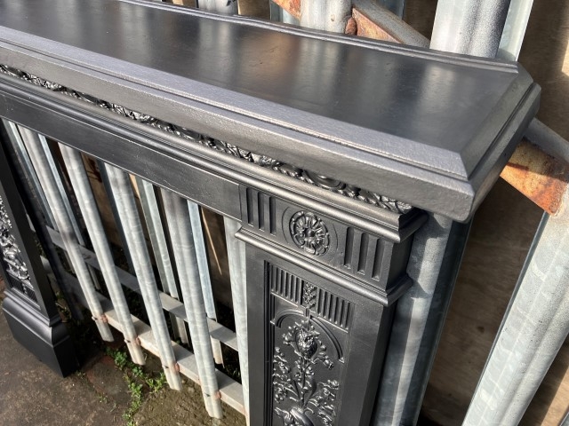 Victorian cast iron fire surround