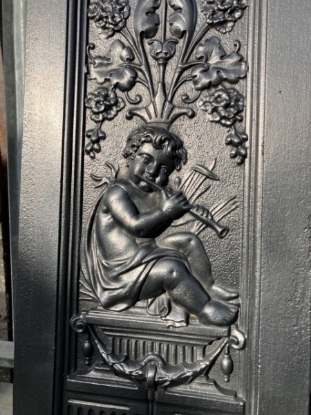 Victorian cast iron fire surround