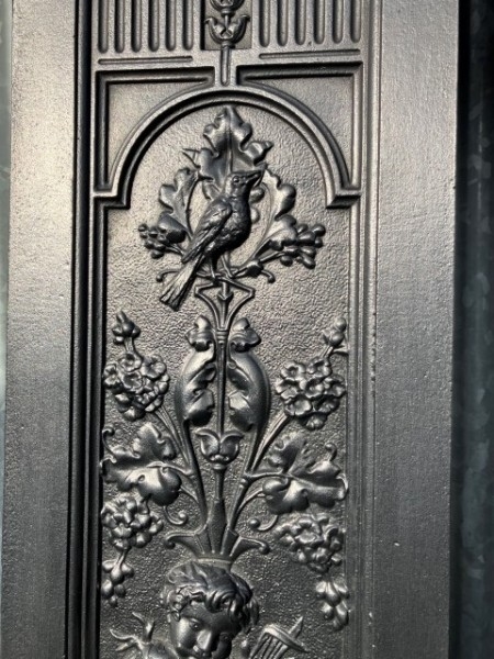 Victorian cast iron fire surround