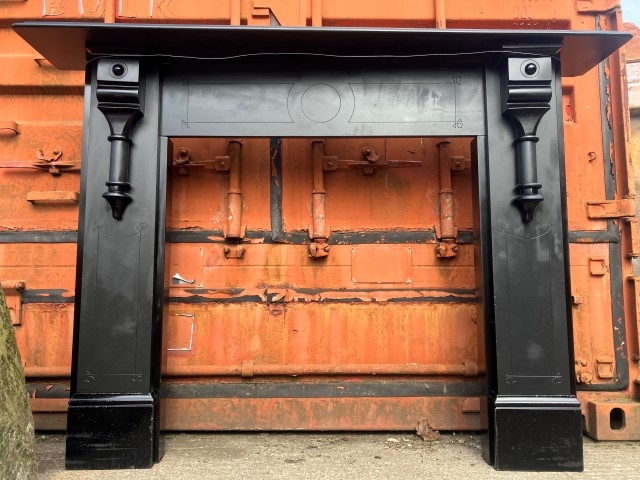 Victorian slate fire surround