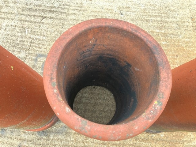 Victorian terracotta chimney pots
