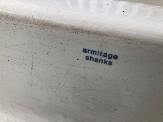 Armitage Shanks enamel wash hand troughs