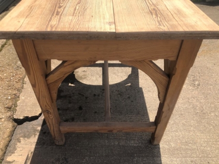 Victorian pitch pine altar table