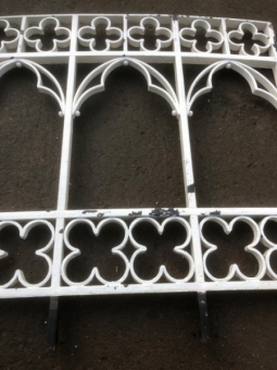 Cast iron altar rail panels