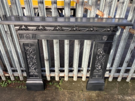 Victorian cast iron fire surround