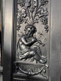 Victorian cast iron fire surround