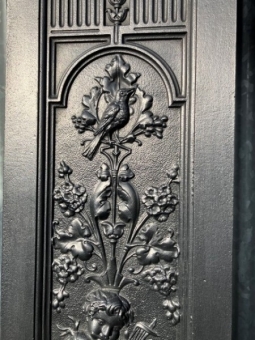 Victorian cast iron fire surround
