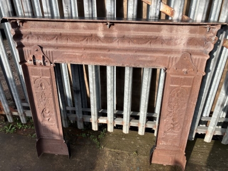 Victorian cast iron fire surround