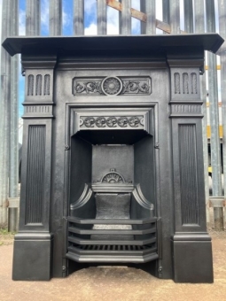 Victorian cast iron bedroom grate