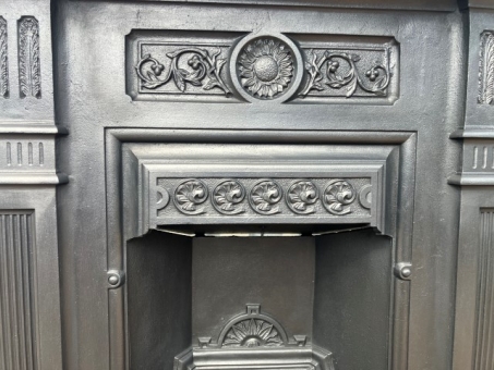 Victorian cast iron bedroom grate