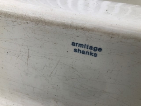 Armitage Shanks enamel wash hand troughs