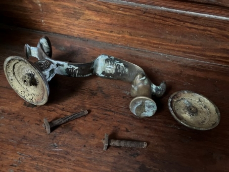 Original Victorian door furniture set