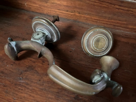 Original Victorian door furniture set