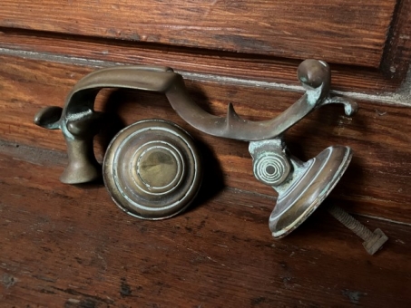 Original Victorian door furniture set